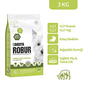 Bozita Robur Yetişkin Kuzu Etli Küçük Irk Köpek Maması 3 kg