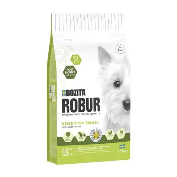 Bozita Robur Yetişkin Kuzu Etli Küçük Irk Köpek Maması 7,5 kg - 1