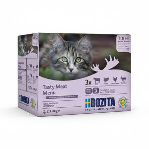 Bozita Sos İçinde Etli Kedi Konservesi Multibox 12x85 gr - 2