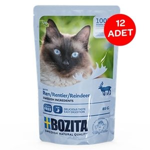 Bozita Tahılsız Geyik Etli Kedi Yaş Maması 85 Gr 12 Adet