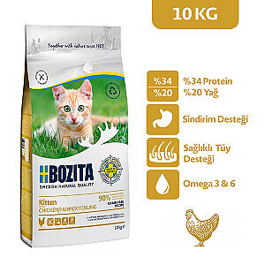 Bozita Tahılsız Tavuklu Yavru Kedi Maması 10 Kg - 2