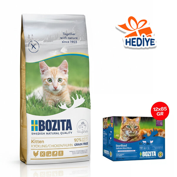 Bozita Tahılsız Tavuklu Yavru Kedi Maması 10 Kg - 1