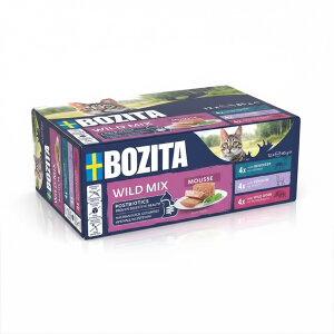 Bozita Tahılsız Yaban Karışımı Ren Geyiği, Av Eti ve Yaban Domuzlu Tahılsız Kedi Konservesi 12x85 gr - 2