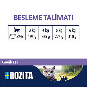 Bozita Yaban Geyiği Etli Mousse Yaş Kedi Maması 85 g - 3