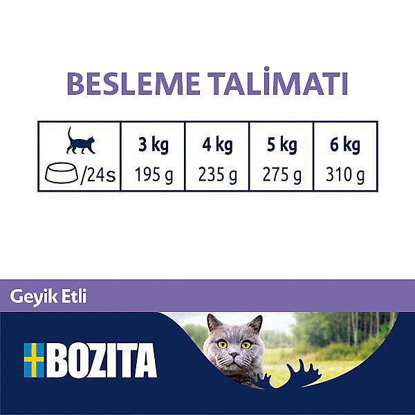 Bozita Yaban Geyiği Etli Mousse Yaş Kedi Maması 85 g - 3