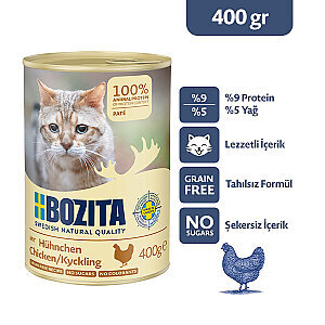 Bozita Tavuk Etli Pate Kedi Konservesi 400 gr
