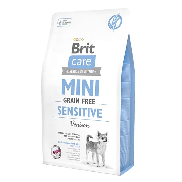 Brit Care Mini Sensitive Geyik Etli Tahılsız Küçük Irk Yetişkin Köpek Maması 2 kg