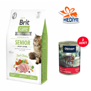 Brit Care Senior Tavuklu Yaşlı Kedi Maması 2 KG