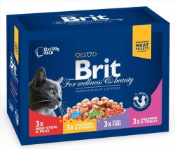 Brit Care Family Karışık Kedi Yaş Maması 1200 GR (12 *100 GR)