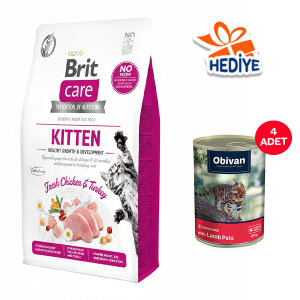 Brit Care Hypoallergenic Tahılsız Tavuk ve Hindili Yavru Kedi Maması 7 Kg