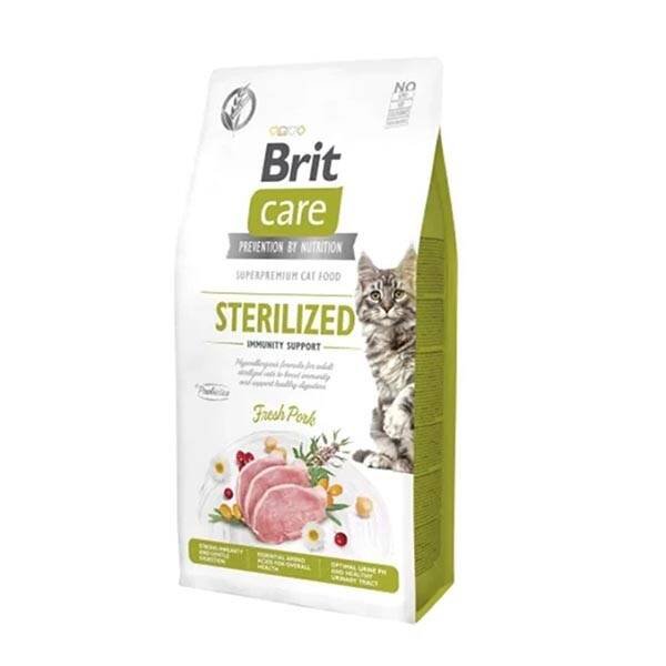 Brit Care Immunity Support Domuz Etli Tahılsız Kısırlaştırılmış Kedi Maması 7 kg - 1