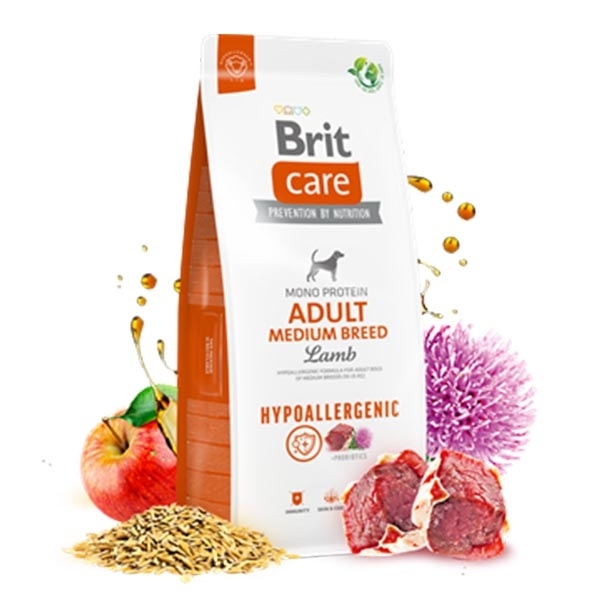 Brit Care Hipoalerjenik Kuzu Etli ve Pirinçli Orta Irk Yetişkin Köpek Maması 12 kg - 3