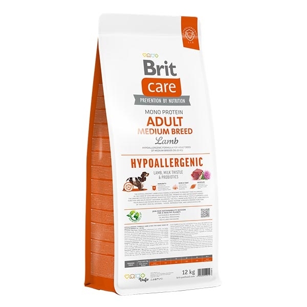 Brit Care Hipoalerjenik Kuzu Etli ve Pirinçli Orta Irk Yetişkin Köpek Maması 12 kg - 2