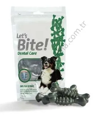 Brit Care Let's Bite Brush Bone Diş Temizleyici Köpek Çiğneme Ödülü 90 GR (5'li) - 1