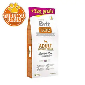Brit Care Medium Orta Irk Kuzu Etli Köpek Maması 12+2 Kg