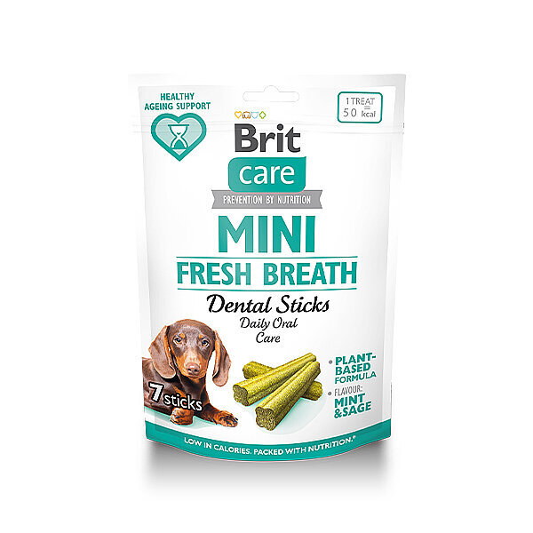 Brit Care Mini Irk Ağız Bakımı ve Ferah Nefesi Destekleyen Köpek Ödülü 120 gr