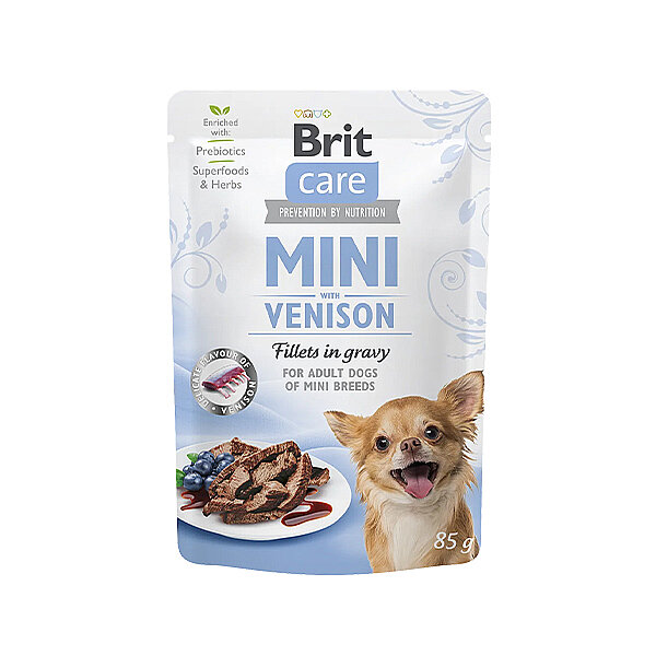 Brit Care Mini Irk Gravy Sos İçinde Geyik Etli Köpek Yaş Maması 85 gr - 1