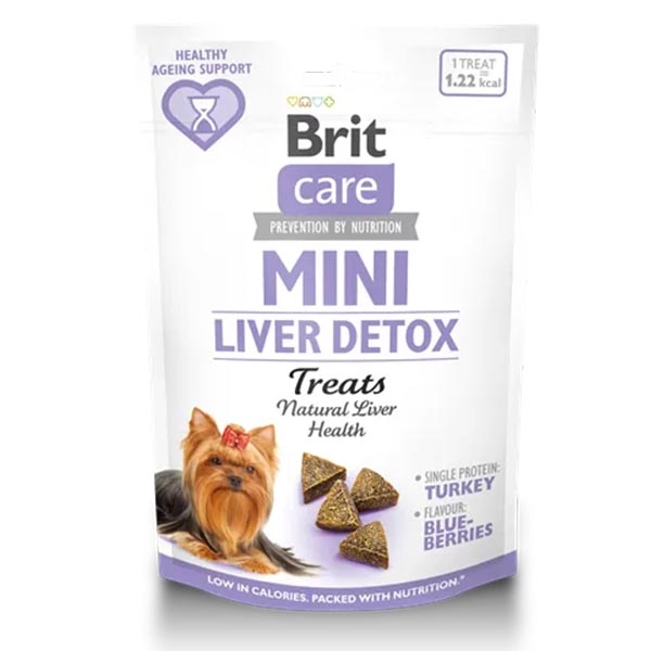 Brit Care Mini Liver Detox Karaciğer Destekleyici Küçük Irk Köpek Ödülü 50 g - 1