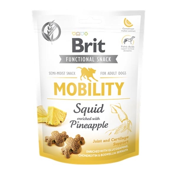 Brit Care Mobility Kalamar ve Ananası Tahılsız Köpek Ödülü 150 GR