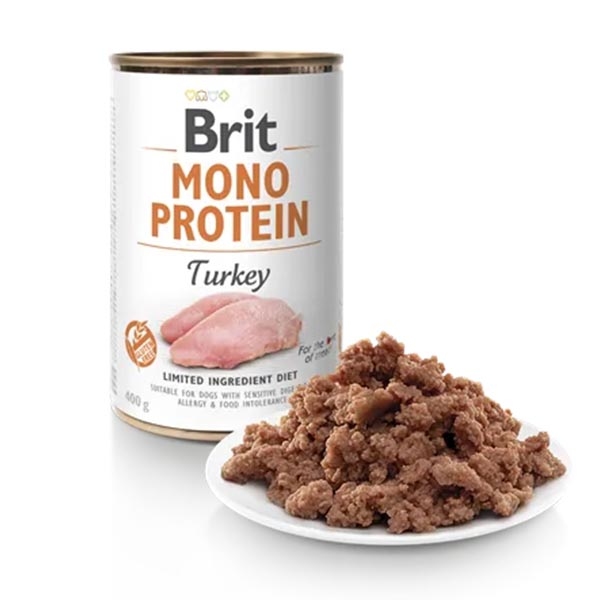 Brit Mono Protein Hindi Etli Yetişkin Köpek Yaş Maması 400 g