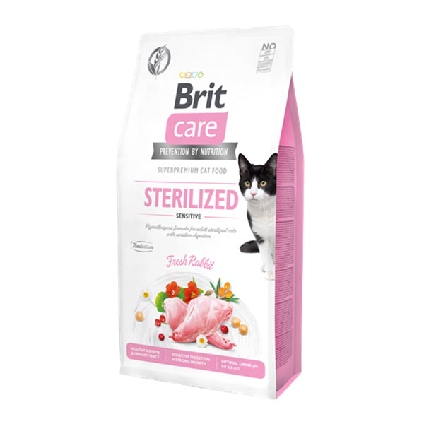 Brit Care Sensitive Tavşan Etli Tahılsız Kısırlaştırılmış Yetişkin Kedi Maması 7 kg - 3