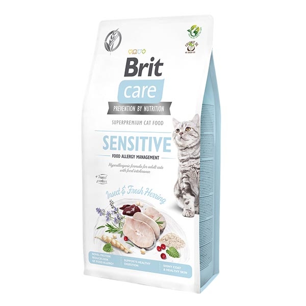 Brit Care Sensitive Ringa Balıklı Tahılsız Yetişkin Kedi Maması 7 kg - 1