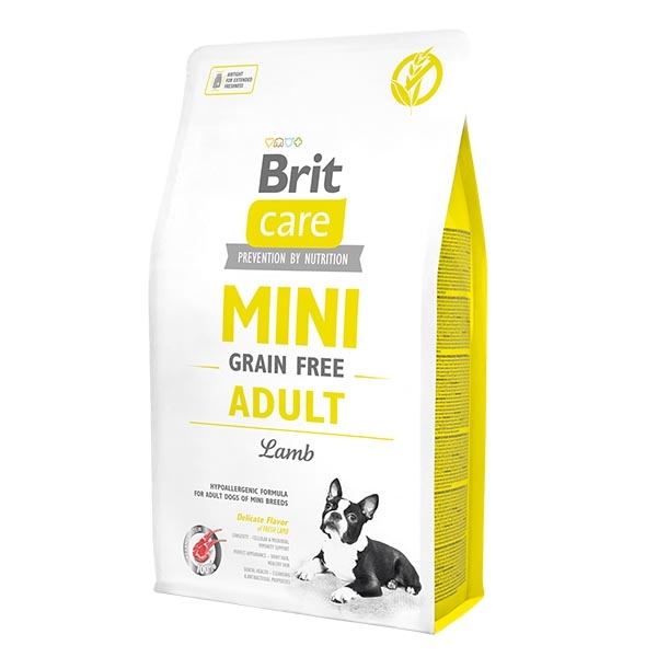Brit Care Mini Kuzu Etli Tahılsız Küçük Irk Yetişkin Köpek Maması 2 kg