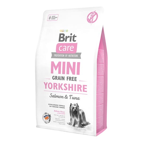 Brit Care Mini Yorkshire Somonlu Tahılsız Yetişkin Köpek Maması 2 kg - 1