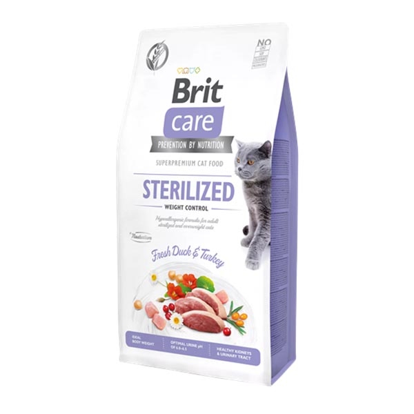 Brit Care Ördekli ve Hindili Tahılsız Kısırlaştırılmış Yetişkin Kedi Maması 7 kg - 3