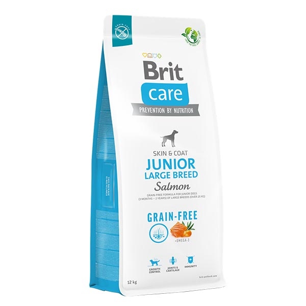 Brit Care Somonlu Tahılsız Büyük Irk Yavru Köpek Maması 12 kg - 1