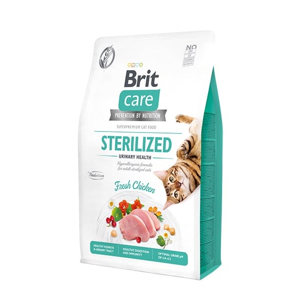 Brit Care Urinary Tavuklu Tahılsız Kısırlaştırılmış Yetişkin Kedi Maması 2 kg - 1