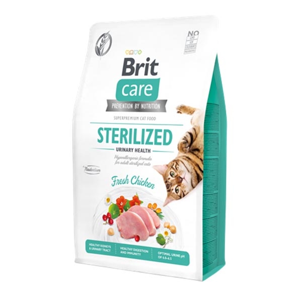 Brit Care Urinary Tavuklu Tahılsız Kısırlaştırılmış Yetişkin Kedi Maması 2 kg - 3