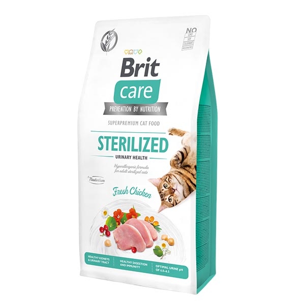 Brit Care Urinary Tavuklu Tahılsız Kısırlaştırılmış Yetişkin Kedi Maması 7 kg