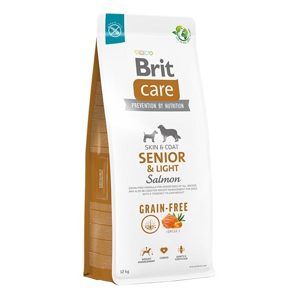 Brit Care Senior Somonlu Tahılsız Yaşlı Köpek Maması 12 kg - 1