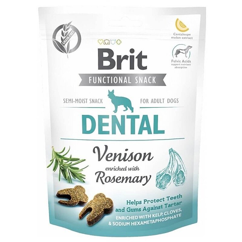 Brit Dental Geyik Etli ve Biberiyeli Ağız Bakım Köpek Ödülü 150 g