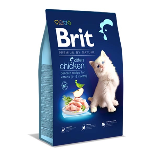 Brit Premium Nature Tavuklu Yavru Kedi Maması 8 kg - 1