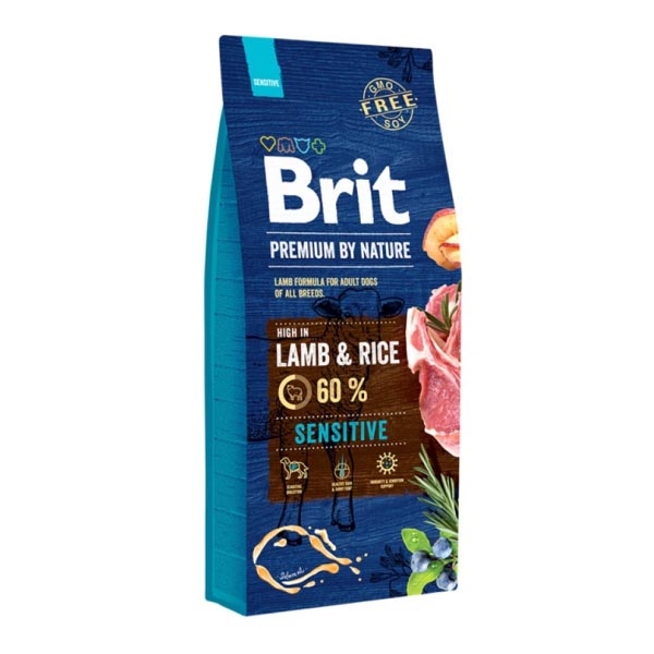 Brit Premium Nature Sensitive Kuzu Etli Yetişkin Köpek Maması 15 kg (+ 3 kg Hediyeli) - 1
