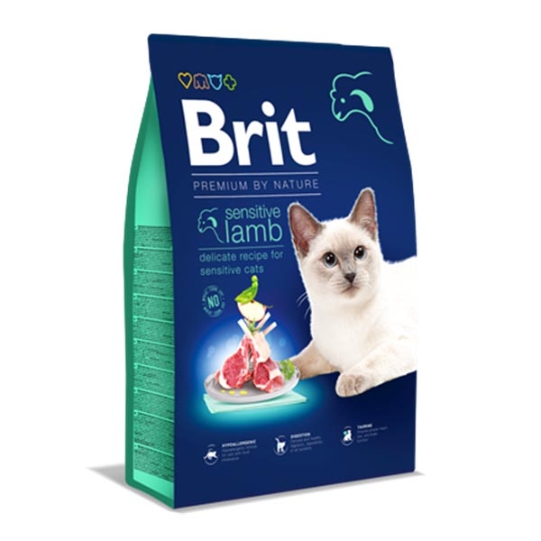 Brit Premium Nature Sensitive Kuzu Etli Yetişkin Kedi Maması 8 kg - 1