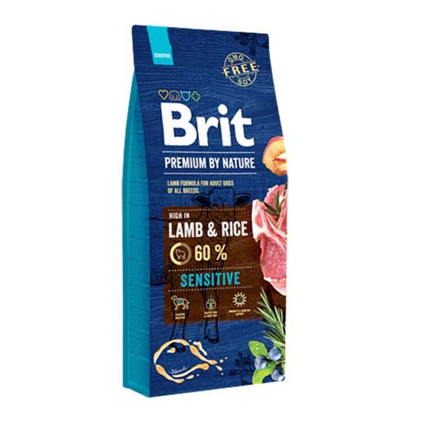 Brit Premium Nature Sensitive Kuzu Etli Yetişkin Köpek Maması 15 kg - 1