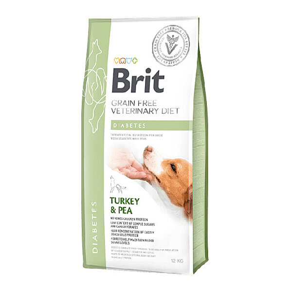Brit Veteriner Diyet Diyabet Hindili & Bezelyeli Köpek Maması 12 Kg