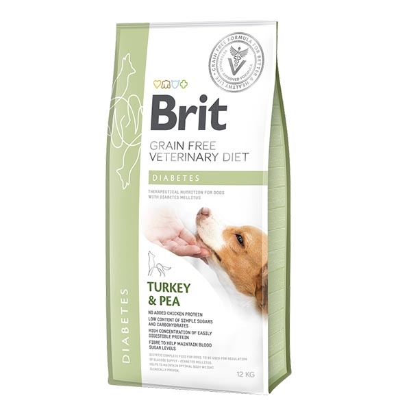 Brit Veterinary Diet Diyabet Hindili ve Bezelyeli Köpek Maması 12 kg