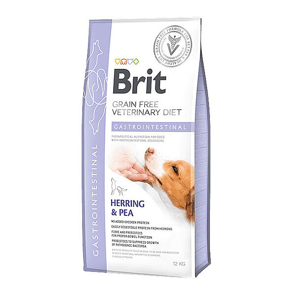 Brit Veteriner Diyet Gastrointestinal Ringa Balıklı & Bezelyeli Köpek Maması 12 Kg