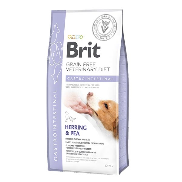 Brit Veterinary Diet Gastrointestinal Ringa Balıklı ve Bezelyeli Köpek Maması 12 kg