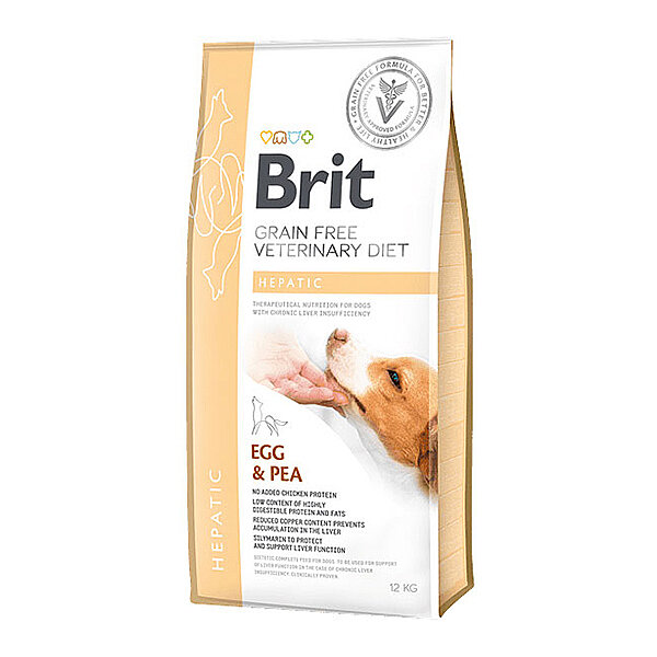 Brit Veteriner Diyet Hepatik Yumurtalı & Bezelyeli Köpek Maması 12 Kg
