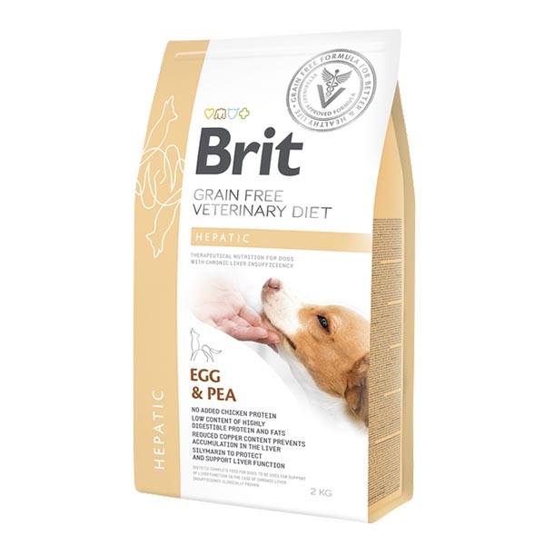 Brit Veterinary Diet Hepatik Yumurtalı ve Bezelyeli Köpek Maması 2 kg - 1