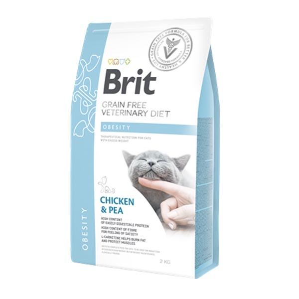 Brit Veterinary Diet Obezite Tavuklu ve Bezelyeli Kedi Maması 2 kg - 3