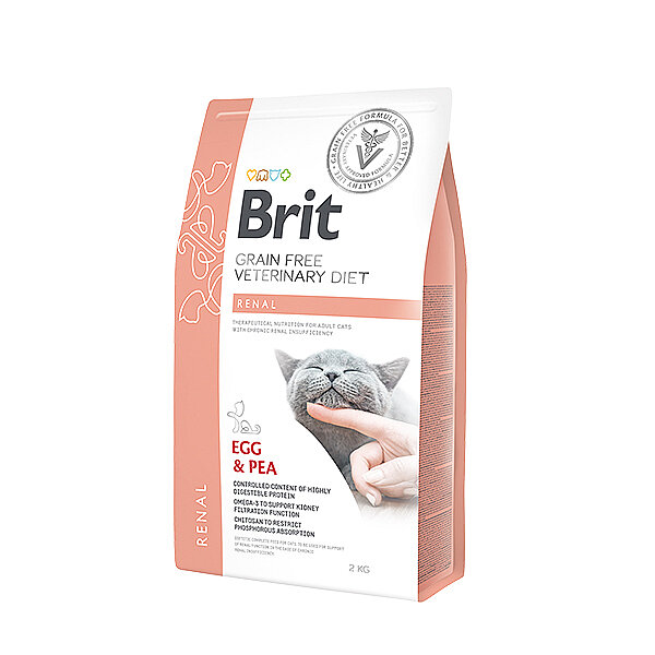 Brit Veteriner Diyet Renal Yumurtalı & Bezelyeli Kedi Maması 2 Kg