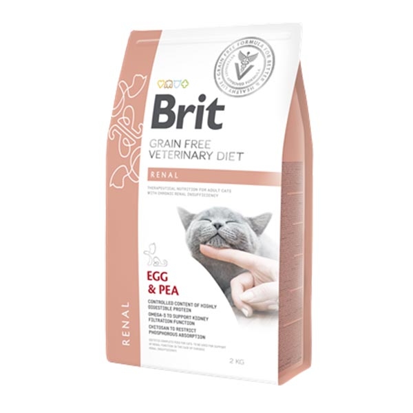 Brit Veterinary Diet Renal Yumurtalı ve Bezelyeli Kedi Maması 2 kg - 3