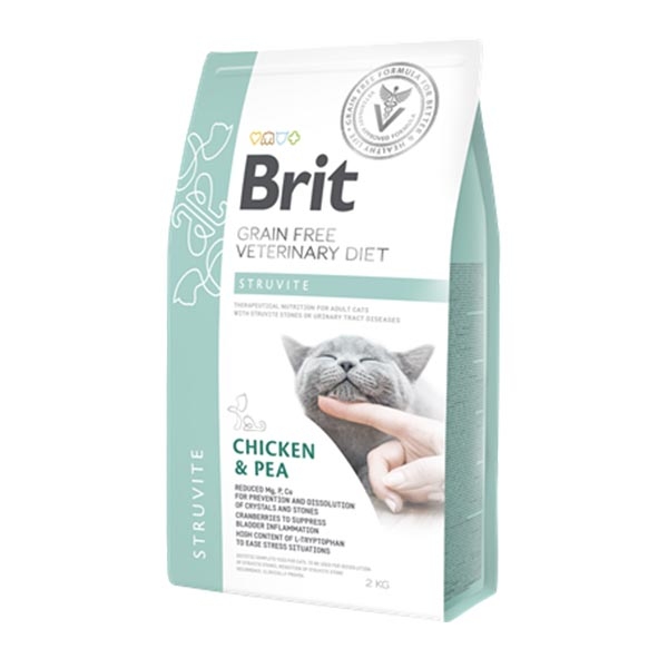 Brit Veterinary Diet Struvit Tavuklu ve Bezelyeli Kedi Maması 2 kg - 3
