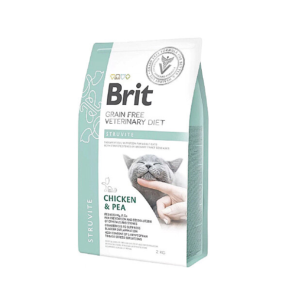 Brit Veteriner Diyet Struvit Tavuklu & Bezelyeli Kedi Maması 5 Kg